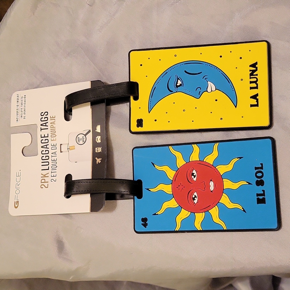 Luggage tag 2pk El Sol & La Luna